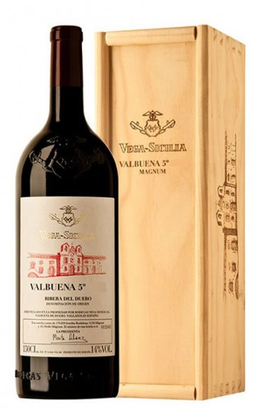 Вино Ribera del Duero DO "Valbuena 5", 2016, wooden box, 1.5 л
