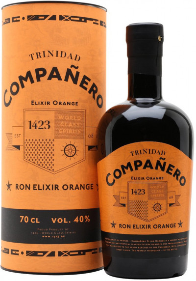 Ром "Companero", Elixir Orange, gift box, 0.7 л
