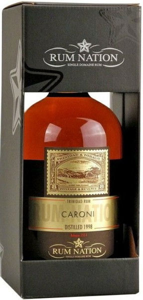 Ром "Rum Nation", Caroni, 1998, gift box, 0.7 л