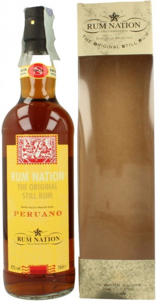 Ром "Rum Nation", Peruano 8 Years Old, gift box, 0.7 л