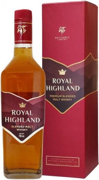 Виски "Royal Highland" Blended Malt, gift box, 0.75 л