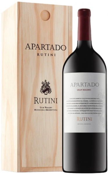 Вино Rutini, "Apartado" Gran Malbec, 2016, wooden box, 1.5 л