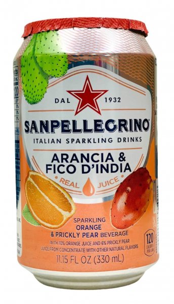 Вода "S. Pellegrino" Arancia & Fico d'India, in can, 0.33 л