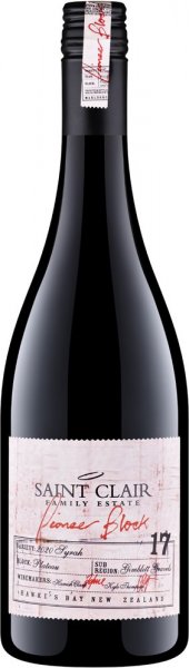 Вино Saint Clair, Pioneer Block 17 "Plateau" Syrah, 2020
