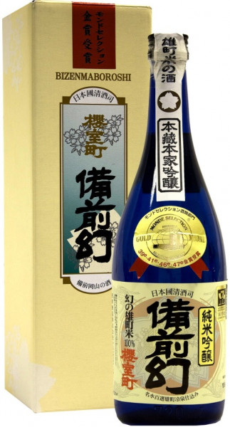 Саке "Bizen Maboroshi" Junmai Ginjo, gift box, 0.72 л