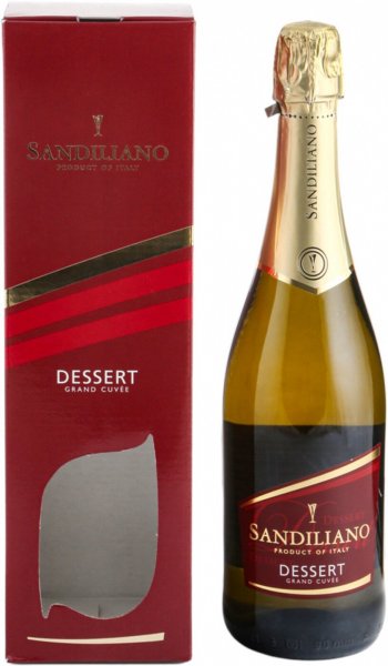 Игристое вино Sandiliano, "Grande Cuvee" Dessert, gift box