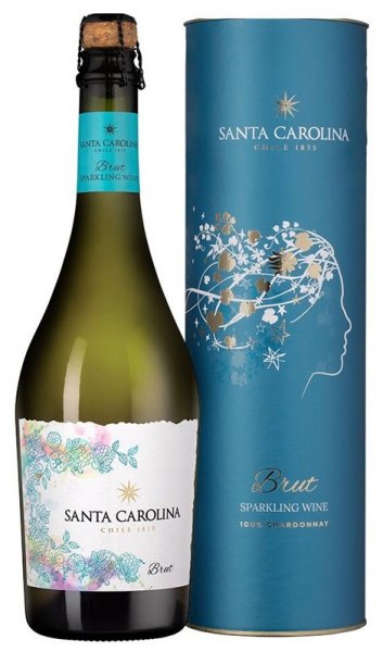 Игристое вино Santa Carolina, Brut, gift tube