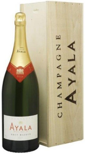 Шампанское Ayala, "Brut Majeur" AOC, wooden box, 3 л