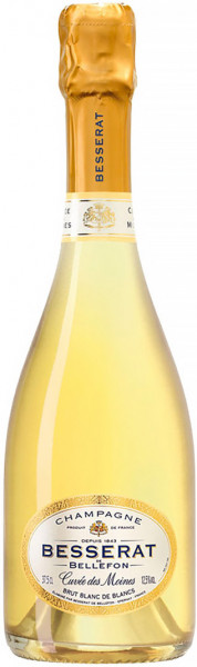 Шампанское Besserat de Bellefon, "Cuvee des Moines" Brut Blanc de Blancs, 0.375 л