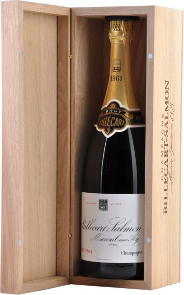 Шампанское Billecart-Salmon, Brut Vintage Blanc, 1961, wooden box, 1.5 л
