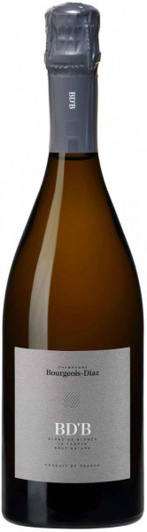 Шампанское Bourgeois-Diaz, "BD'B" Blanc de Blancs Le Temple Brut Nature, Champagne AOC