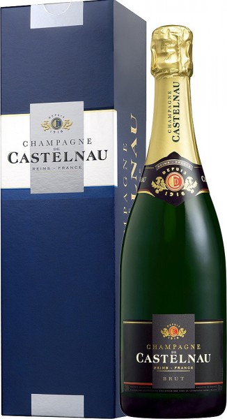 Шампанское "Champagne de Castelnau" Brut, Champagne AOC, gift box