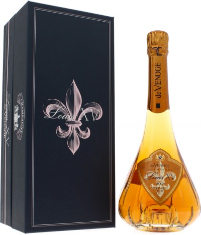 Шампанское Champagne de Venoge, "Louis XV" Rose, Champagne AOC, 2002, gift box