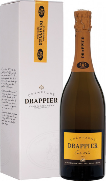 Шампанское Champagne Drappier, "Carte d'Or" Brut, Champagne AOC, gift box