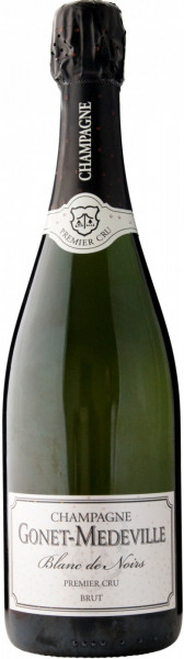 Шампанское Champagne Gonet-Medeville, Blanc de Noirs Premier Cru Brut, Champagne AOC, 1.5 л