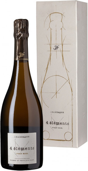 Шампанское Champagne Hure Freres, "4 Elements" Pinot Noir Extra Brut, 2015, gift box