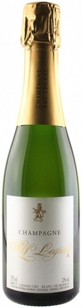 Шампанское Champagne R&L Legras, Blanc de Blancs Grand Cru Brut, Champagne AOC, 0.375 л