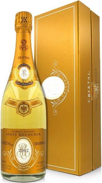 Шампанское "Cristal" AOC, 2002, gift box