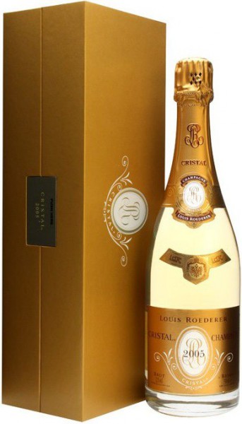 Шампанское "Cristal" AOC, 2005, gift box