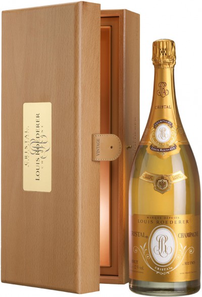 Шампанское "Cristal" AOC, 2005, wooden box, 1.5 л