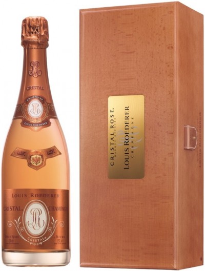 Шампанское "Cristal" Rose AOC, 2007, wooden box, 1.5 л