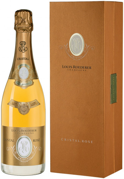 Шампанское "Cristal" Rose AOC, 1999, gift box