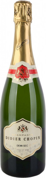 Шампанское Didier Chopin, Demi-Sec, Champagne AOC, gift box