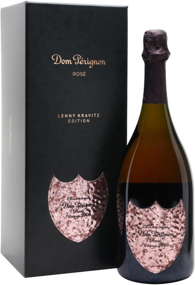 Шампанское "Dom Perignon", Rose Vintage 2006 Extra Brut, Design by Lenny Kravitz, gift box