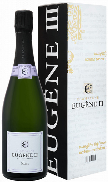 Шампанское "Eugene III" Tradition Brut, Champagne AOC, gift box
