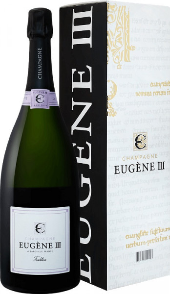 Шампанское "Eugene III" Tradition Brut, Champagne AOC, gift box, 1.5 л