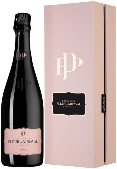 Шампанское "Fleur de Miraval" Rose, Champagne AOC, 2016, gift box