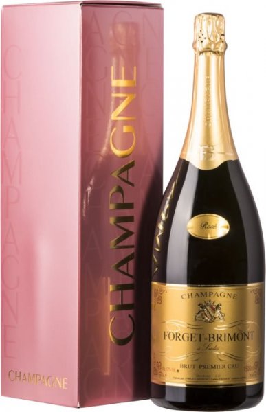 Шампанское Forget-Brimont, Brut Rose Premier Cru, Champagne AOC, gift box, 1.5 л