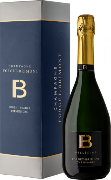 Шампанское Forget-Brimont, Millesime Brut Premier Cru, Champagne AOC, 2007, gift box