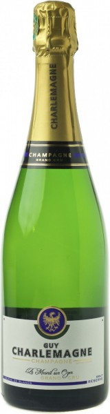 Шампанское Guy Charlemagne, Reserve Brut Grand Cru Blanc de Blancs, 0.375 л