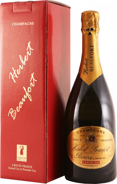 Шампанское Herbert Beaufort, "Carte Or", Bouzy Grand Cru, gift box, 3 л