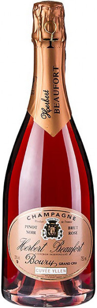 Шампанское Herbert Beaufort, "Cuvee Yllen" Brut Rose, Bouzy Grand Cru, 0.375 л