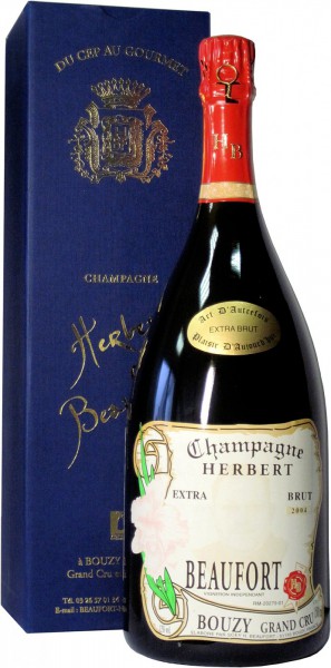 Шампанское Herbert Beaufort, "Extra Brut", Bouzy Grand Cru, 2004, gift box, 1.5 л