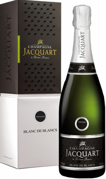 Шампанское Jacquart, Blanc de Blancs, Champagne АОC, 2012, gift box