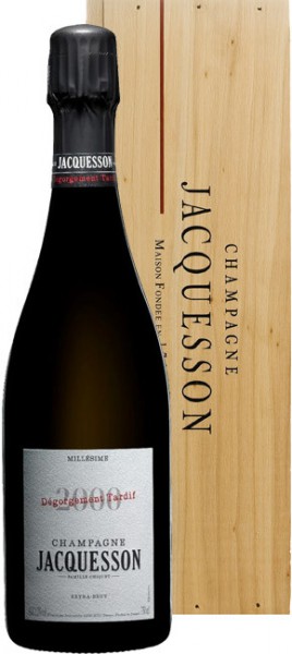 Шампанское Jacquesson, Millesime Degorgement Tardif Brut, 2000, wooden box