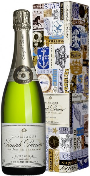 Шампанское Joseph Perrier, "Cuvee Royale" Brut Blanc de Blancs, gift box