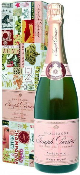 Шампанское Joseph Perrier, "Cuvee Royale" Brut Rose, gift box