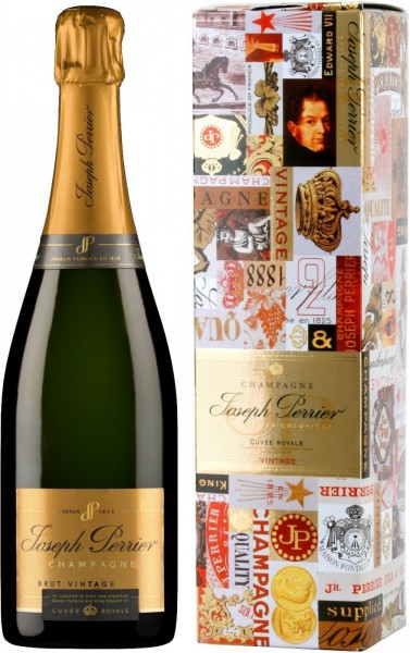 Шампанское Joseph Perrier, "Cuvee Royale" Brut Vintage, 2002, gift box
