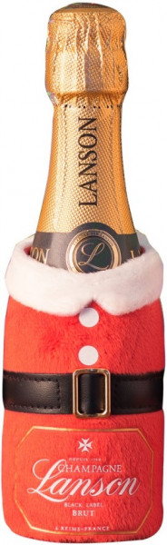 Шампанское Lanson Black Label Brut, "Santa Claus", 0.2 л