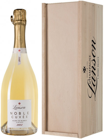 Шампанское Lanson, "Noble Cuvee" Blanc de Blancs, 2002, gift box