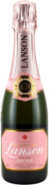 Шампанское Lanson, "Rose Label" Brut Rose, 0.375 л