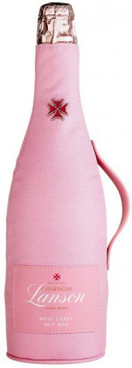 Шампанское Lanson, "Rose Label" Brut Rose, in pink case