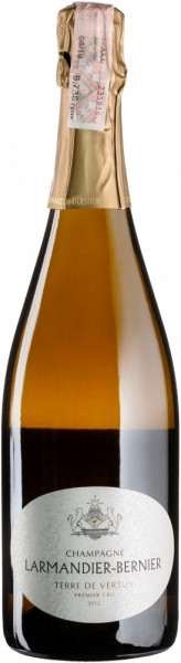 Шампанское Larmandier-Bernier, "Terre de Vertus" Non Dose Blanc de Blancs, AOC Premier Cru, 2012