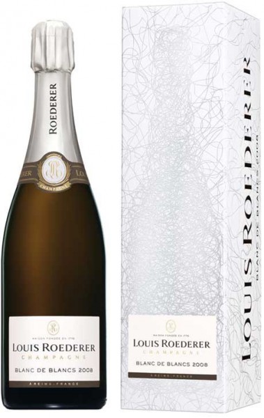 Шампанское Louis Roederer,  Brut Blanc de Blancs, 2008, grafika gift box
