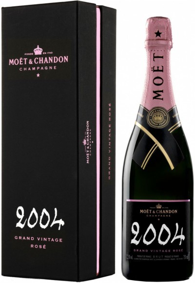 Шампанское Moet & Chandon, "Grand Vintage" Rose, 2004, gift box