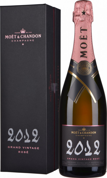 Шампанское Moet & Chandon, "Grand Vintage" Rose, 2012, gift box